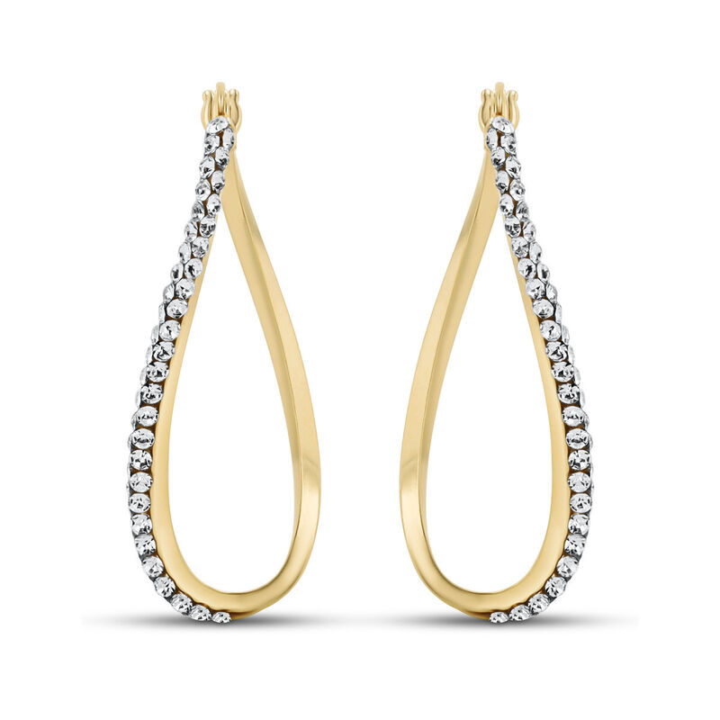 Arracadas 2Begold Amarillo Con Zirconias (25X10... image number null