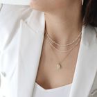 Collar Cadena Trenzada Con Bolitas De Plata