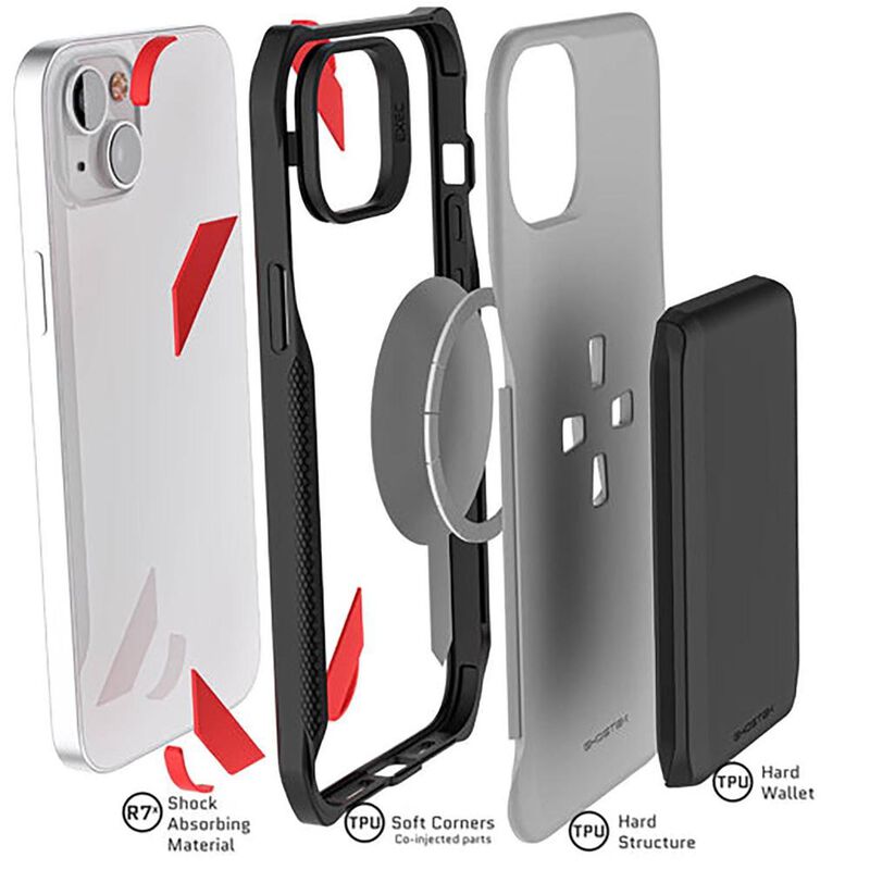 Funda GHOSTEK Exec para iPhone 14 Gris con port... image number null