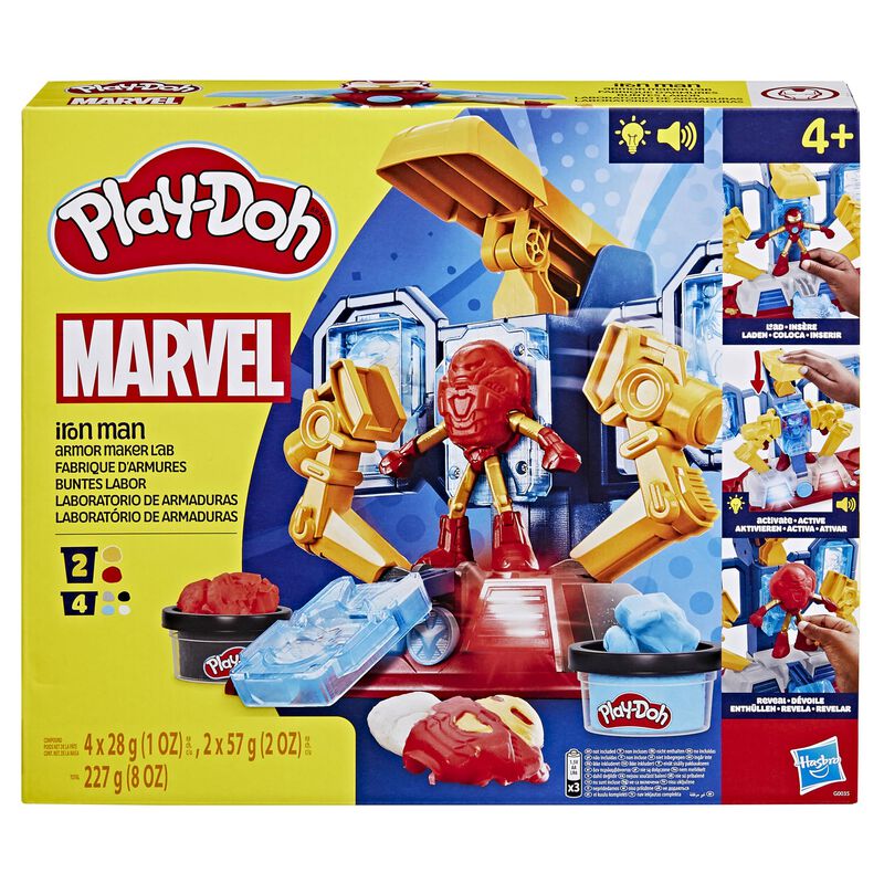 Playset Play-doh Marvel Iron Man Armor Maker La... image number null