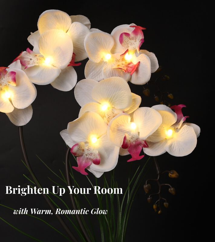 L&aacute;mpara Con Forma De Orqu&iacute;dea Homeseasons Homes... image number null