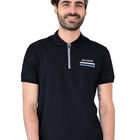 Playera Caballero Premium Cuello Con Cierre Negro Roosevelt C376