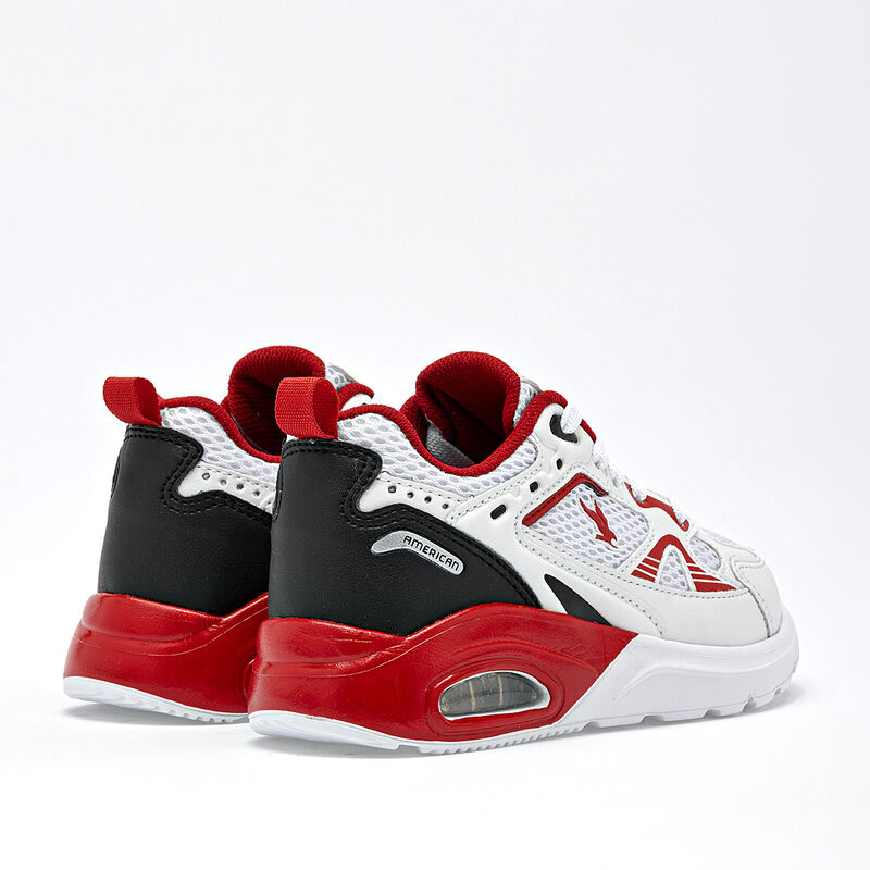 American Fire tenis para ni&ntilde;a blanco rojo negro... image number null