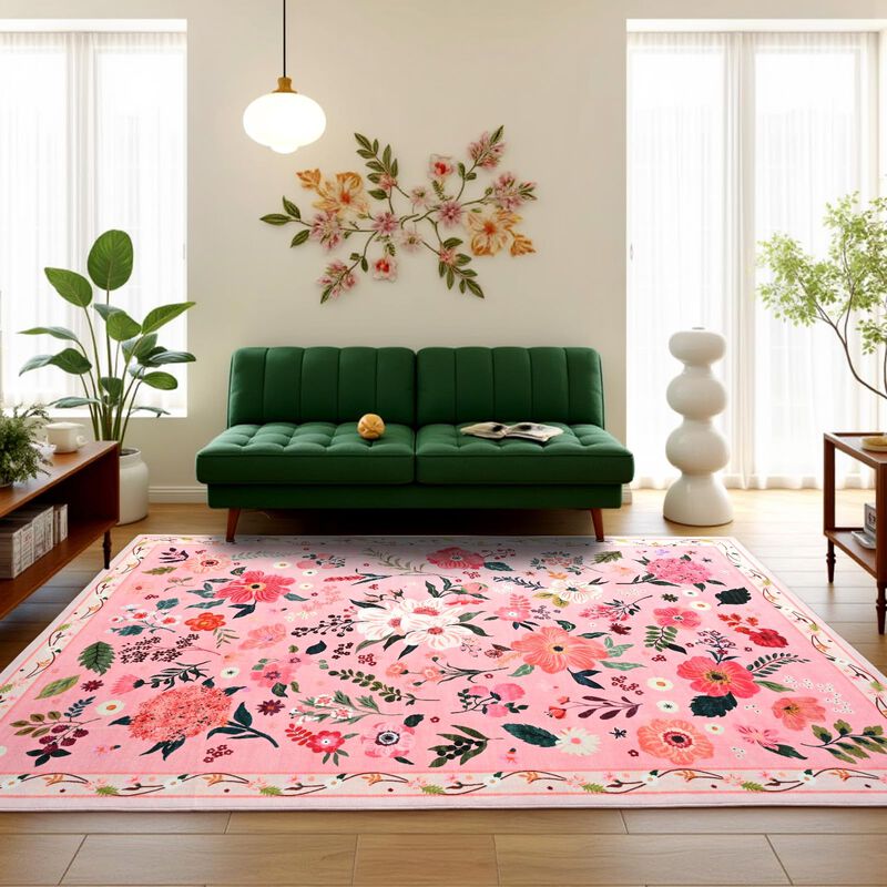 Alfombra Terrug Floral 183 cm X 274 cm Rosa Lav... image number null