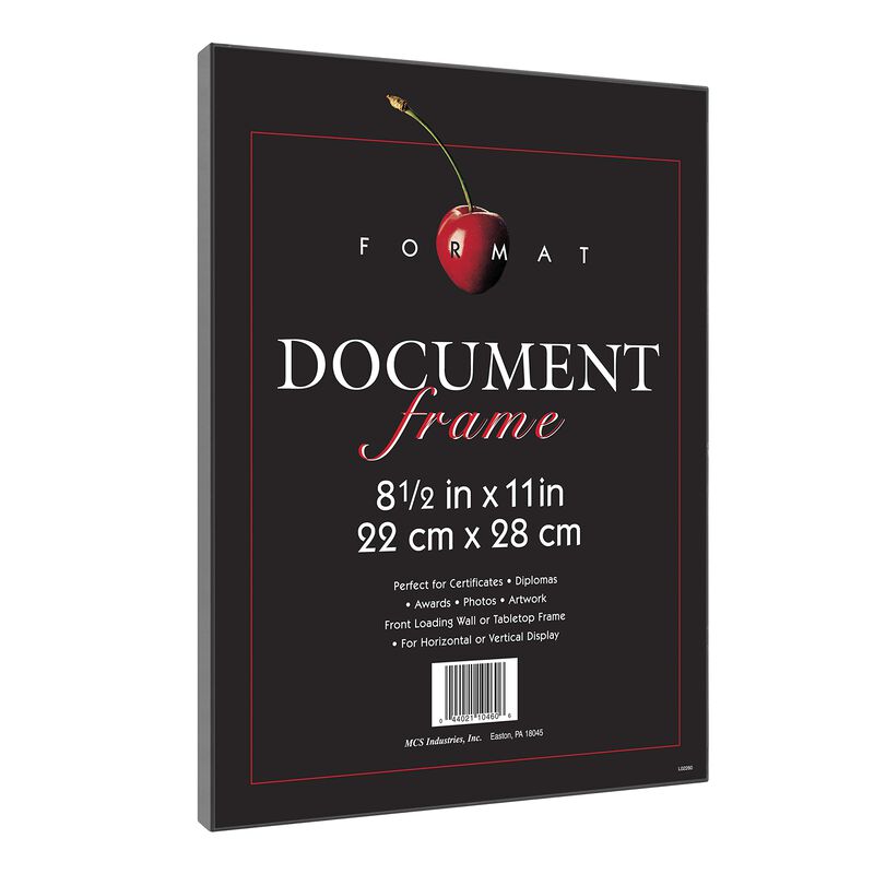 Marco Para Diplomas Mcs Negro 22 &times; 28 cm, Pack ... image number null