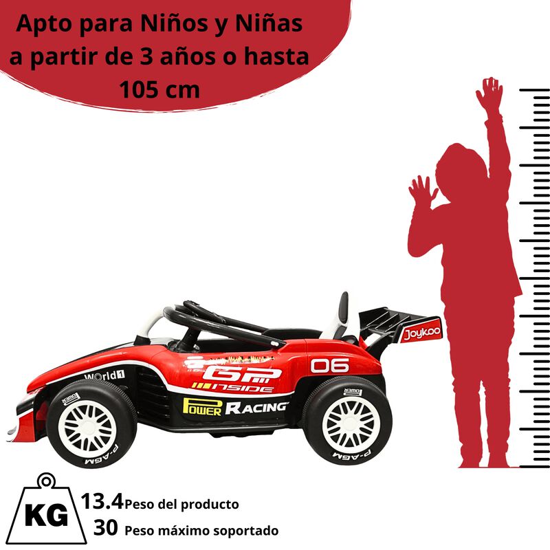 Montable El&eacute;ctrico para Ni&ntilde;os Carro de Carreras... image number null