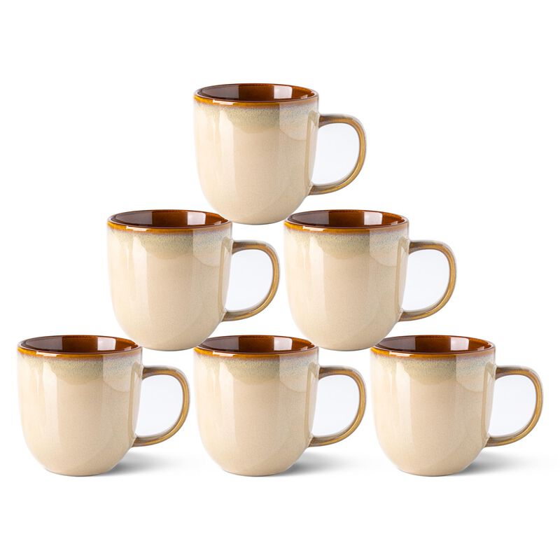 Juego De 6 Tazas De Caf&eacute; Leratio, 355 ml, Cer&aacute;m... image number null