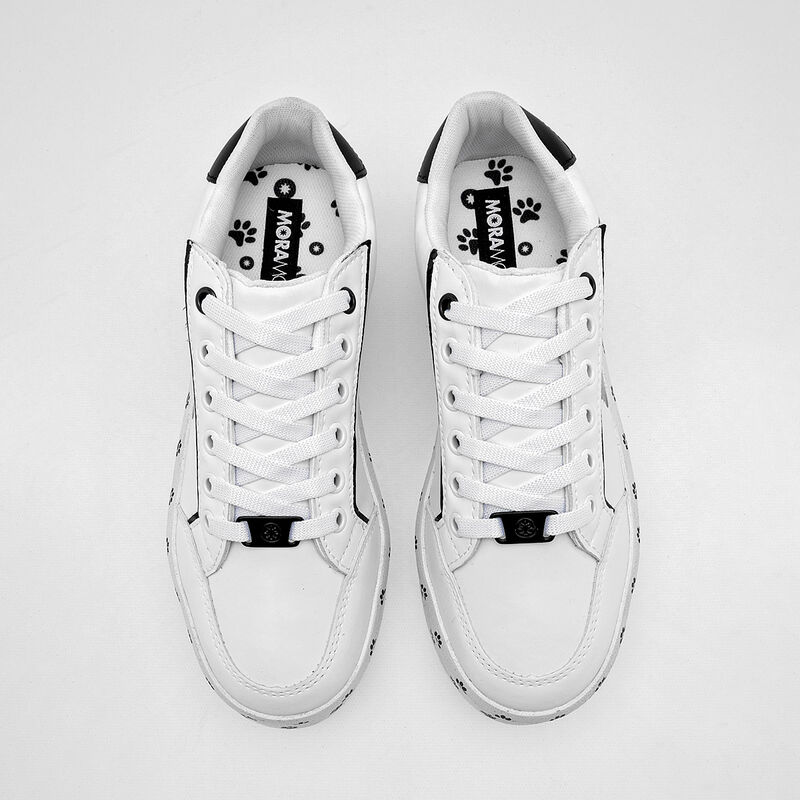 Moramora Tenis urbano para mujer blanco negro image number null