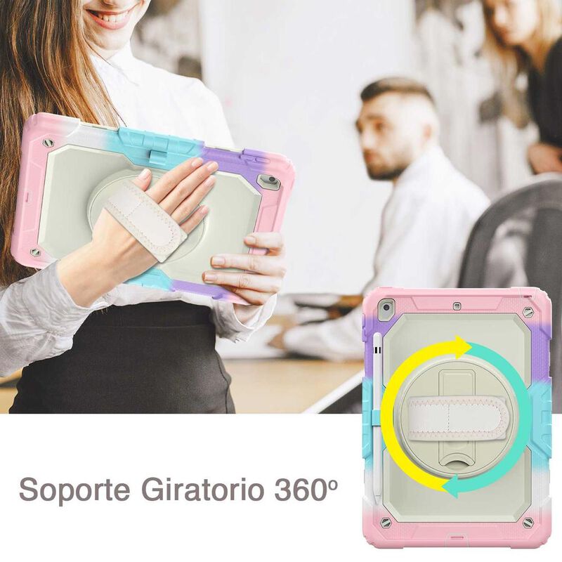 Funda TEKKU StrapB uso rudo para iPad 9 iPad 8 ... image number null