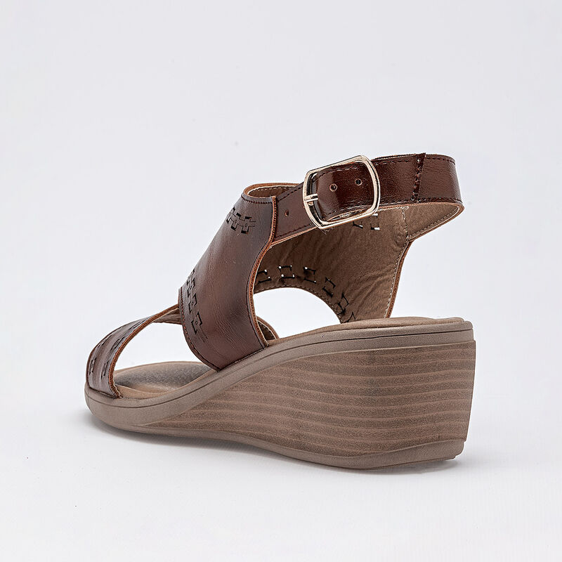 Tristanni shoes sandalia cu&ntilde;a para mujer caf&eacute; c... image number null