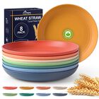 Platos De Cena Hotec 23 cm, Juego De 8, Multicolor