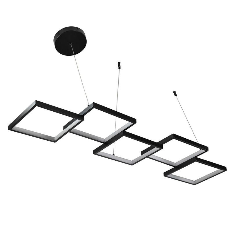 Candil Suspendido De Led 5 Cuadros image number null