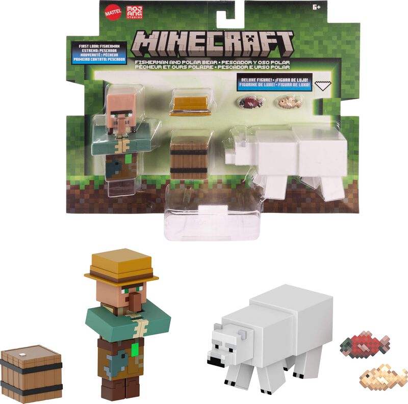 Juego De Figuras De Acci&oacute;n Mattel Minecraft, 2 ... image number null