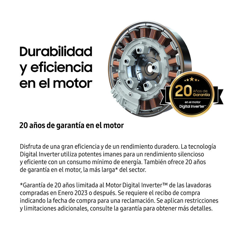 Lavadora Samsung 22Kg Frontal Ai Control-Multic... image number null