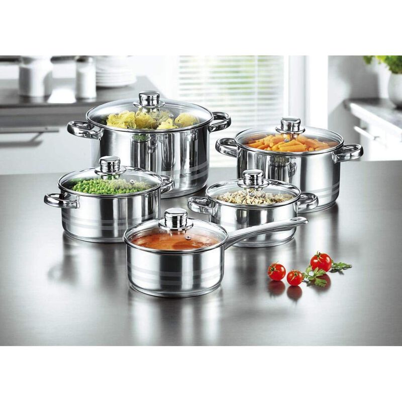 BATERIA DE COCINA YAJAD Y201-RY10 10 PZAS ACERO... image number null