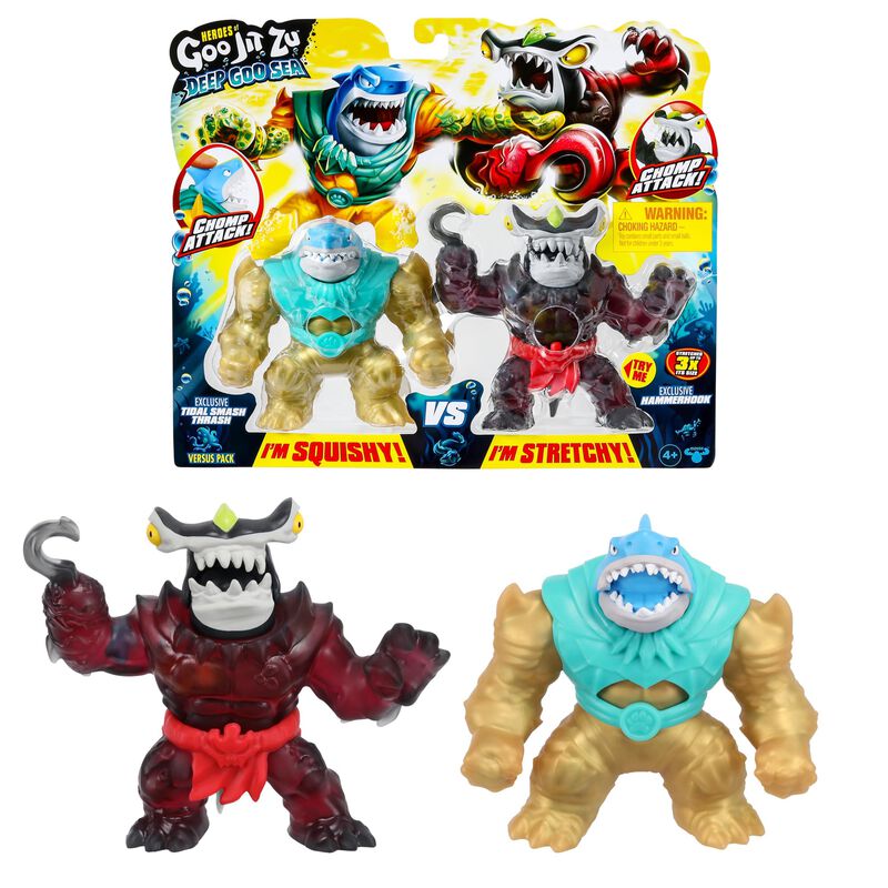Paquete De Figuras Heroes Of Goo Jit Zu Deep Go... image number null
