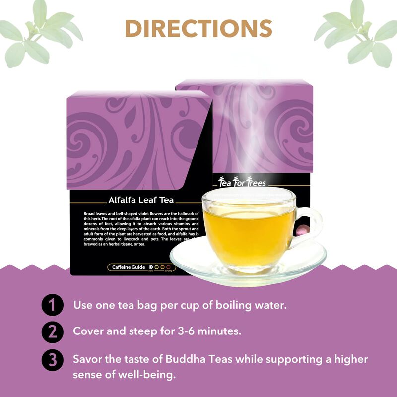 Buddha Teas - T&eacute; De Hoja De Alfalfa, 18 Bolsas ... image number null