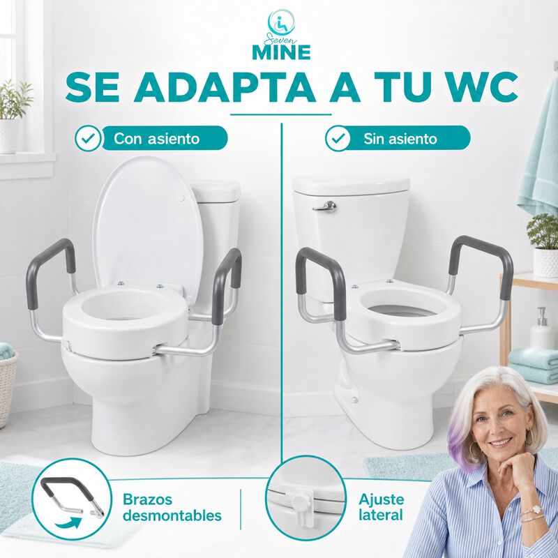 Incremento Wc Lujo (altura 9cm): Descansa Brazo... image number null