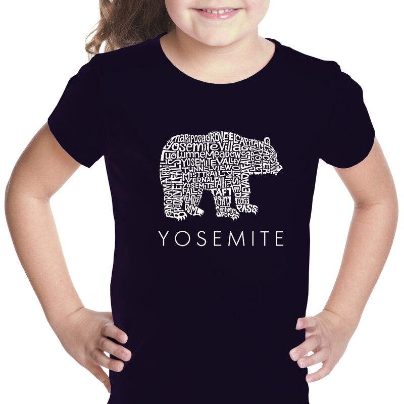 Camiseta Word Art Para Ni&ntilde;a - Oso de Yosemite -... image number null