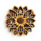 Estante Fnydox de madera 32 cm con girasol y espacio para cristales