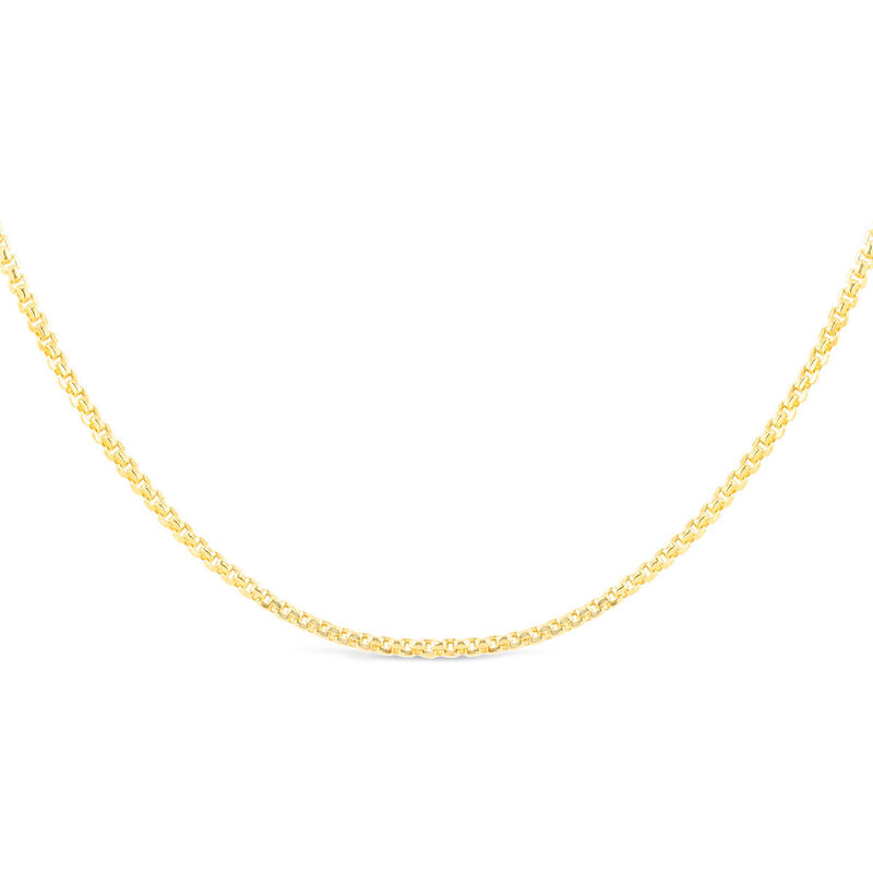 Cadena Round Box Oro 14k 55cm 2mm Moderna image number null