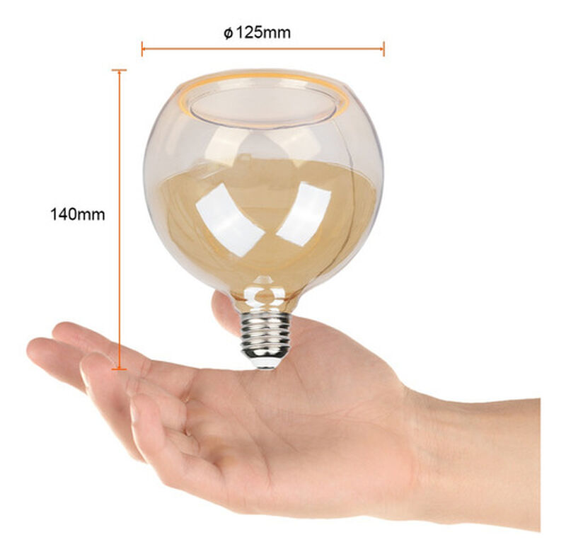 Foco Globo Led 4w Luz Ámbar E27 Atenuable Tecno... image number null
