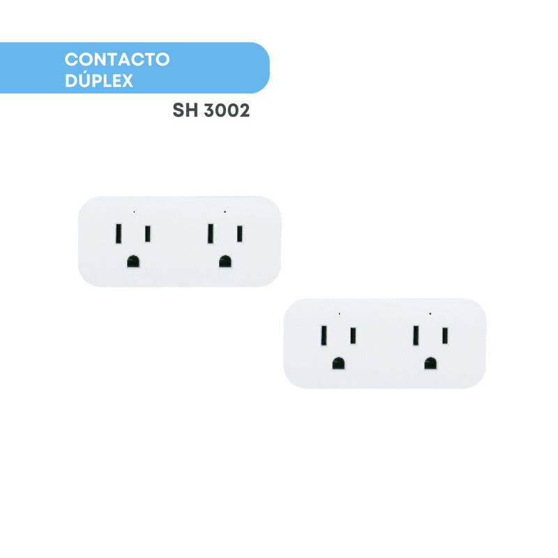 Pack 2 piezas Enchufe Inteligente Duplex Smart ... image number null