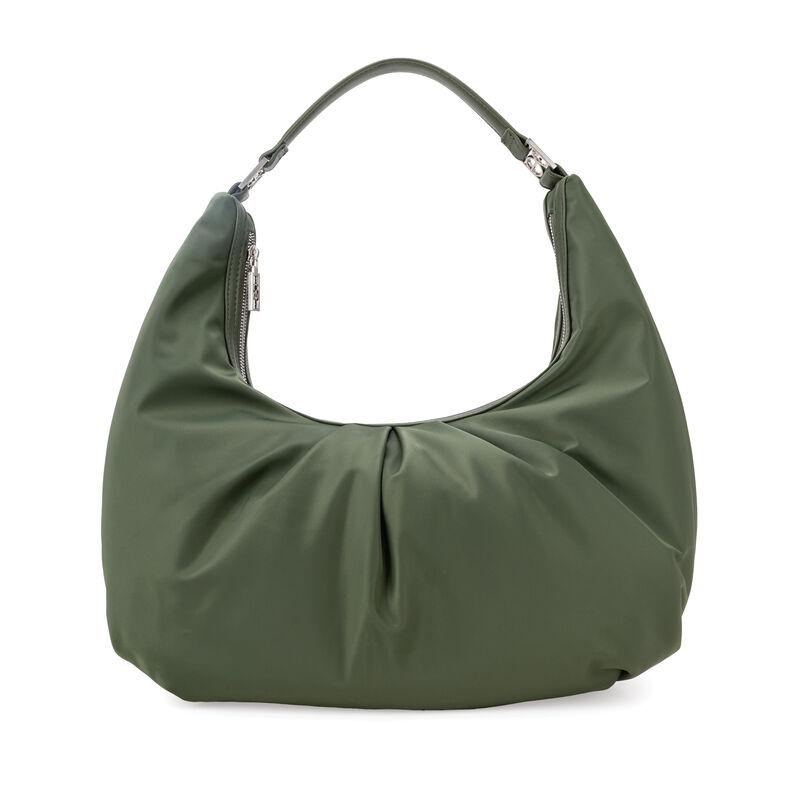 Bolsa Hobo Mediana Con Herraje Color Olivo image number null