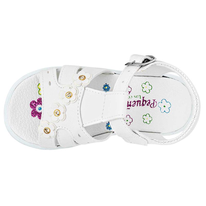 Chaparrin Sandalia para bebé niña blanco image number null