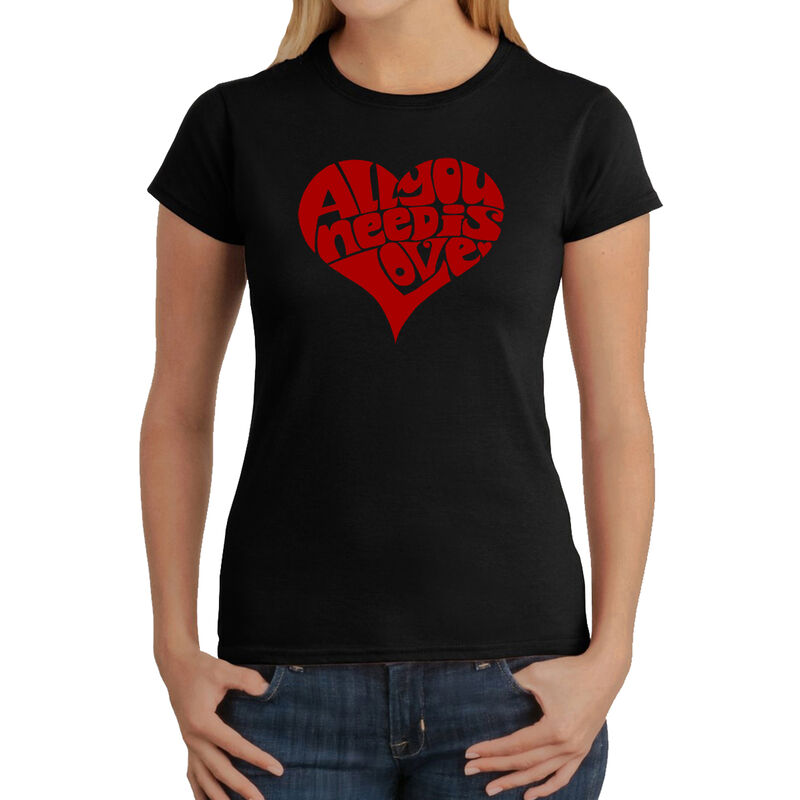 Camiseta Word Art Para Mujer - All You Need Is ... image number null