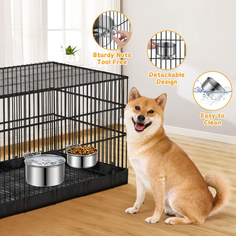 Tazones Para Perro Shineme 1,8 l Y 1,2 l &ndash; Pack... image number null
