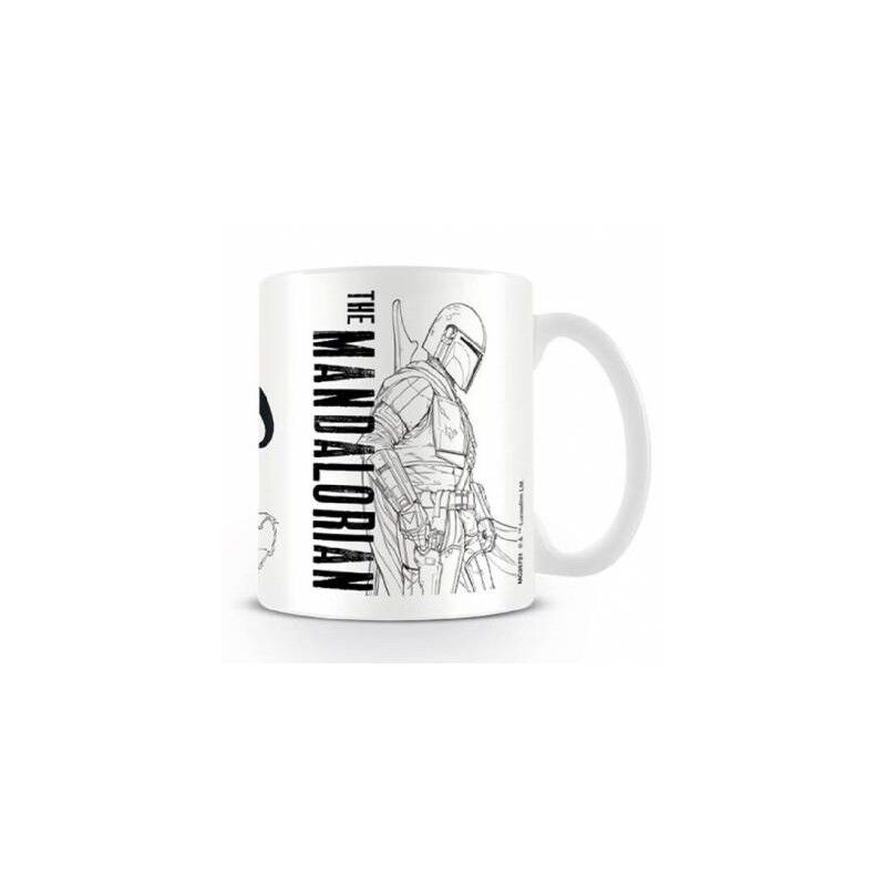 Taza The Mandalorian Star Wars Ilustraci&oacute;n Cer&aacute;... image number null