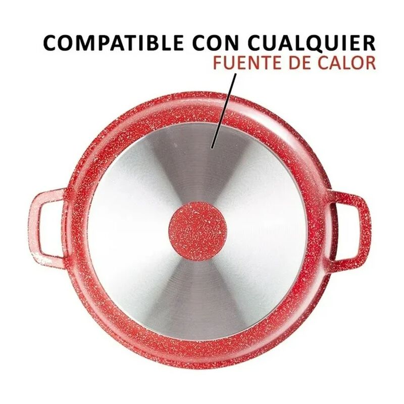 Hot Spot Olla Ultra Antiadherente Rojo Hot Spot... image number null