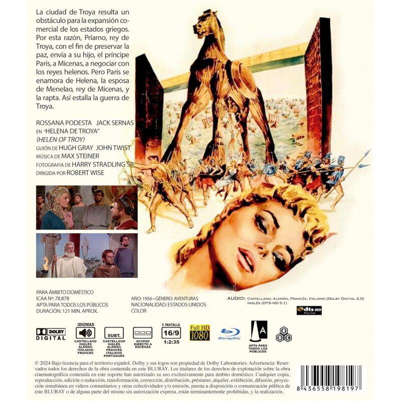 Helena De Troya [blu-ray] (1956) Helen Of Troy image number null