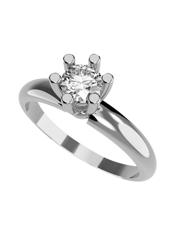 Anillo de Compromiso de 14K con Diamante de Lab... image number null