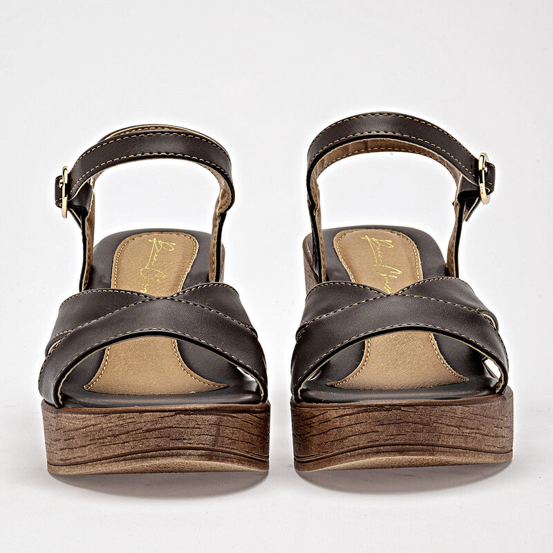 Been Class sandalia plataforma para mujer caf&eacute; ... image number null