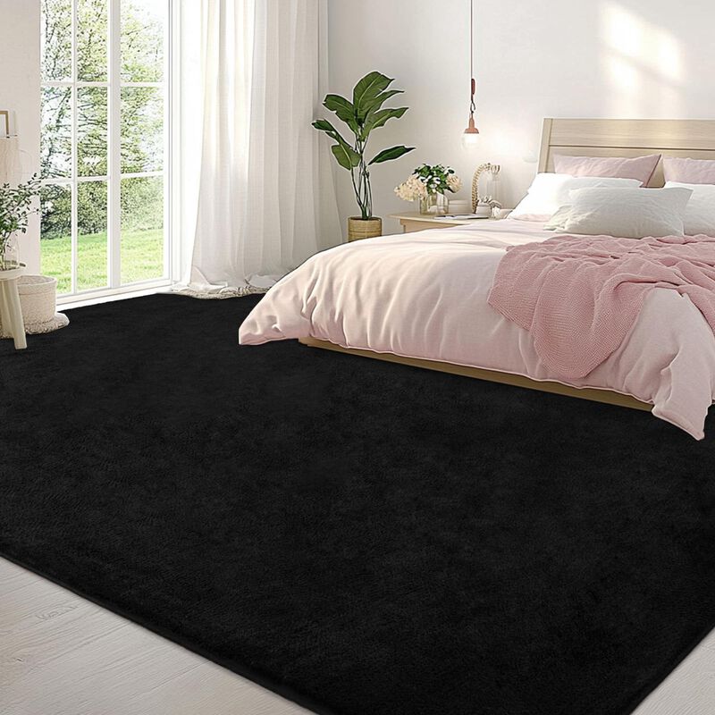 Alfombra Aafkk 274 Cm X 366 Cm Negra De Espuma ... image number null