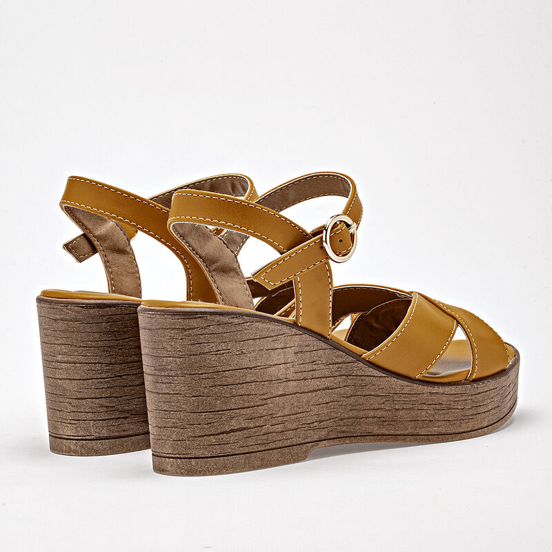 Been Class sandalia plataforma para mujer amari... image number null