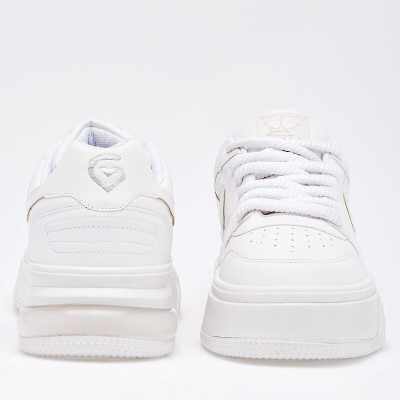 Clasben Tenis Chunky Para Mujer Blanco Cod 1262... image number null