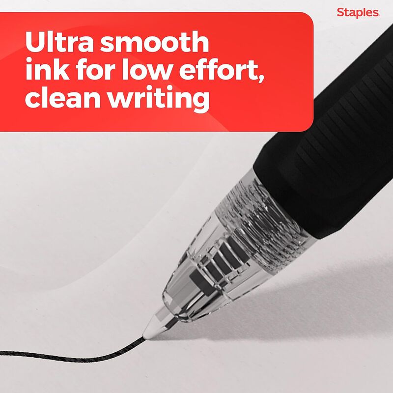 Staples Progel Bol&iacute;grafos Retr&aacute;ctiles De Gel, P... image number null