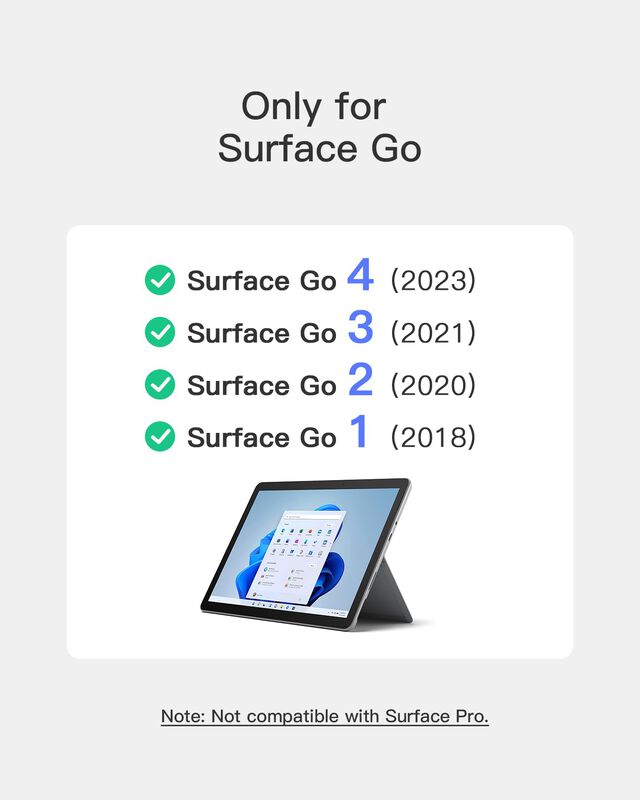 Teclado Inateck Para Surface Go Bluetooth 5.3 C... image number null