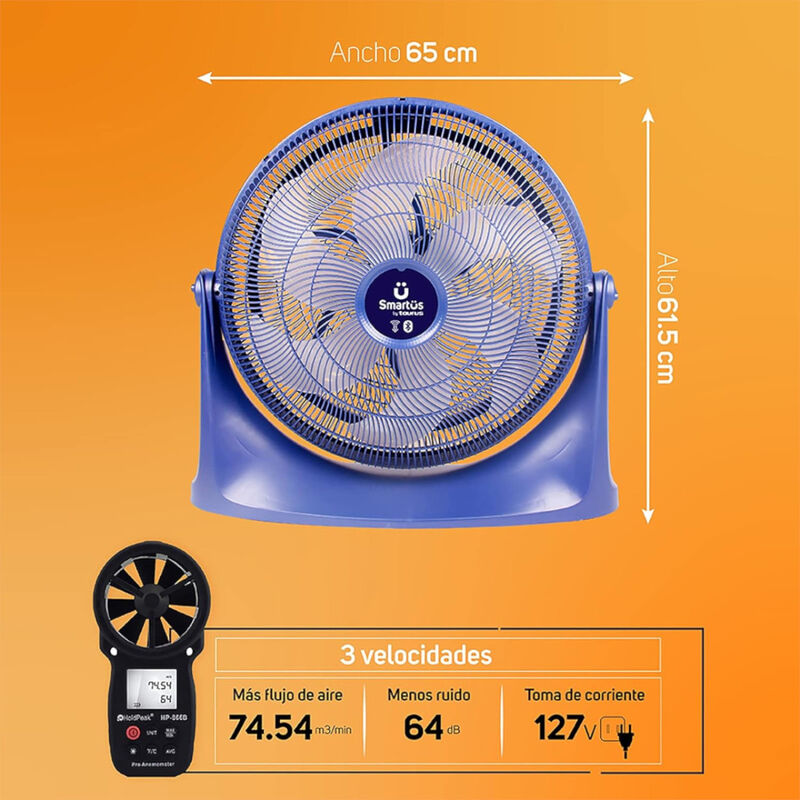 Ventilador Taurus Vers&uuml;s Pedestal 20" Wi-fi, Co... image number null