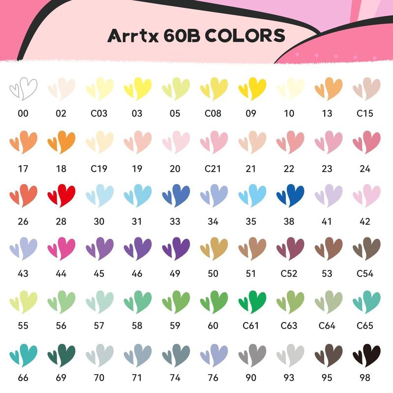 Marcadores De Pintura Arrtx 60 Colores Con Punt... image number null