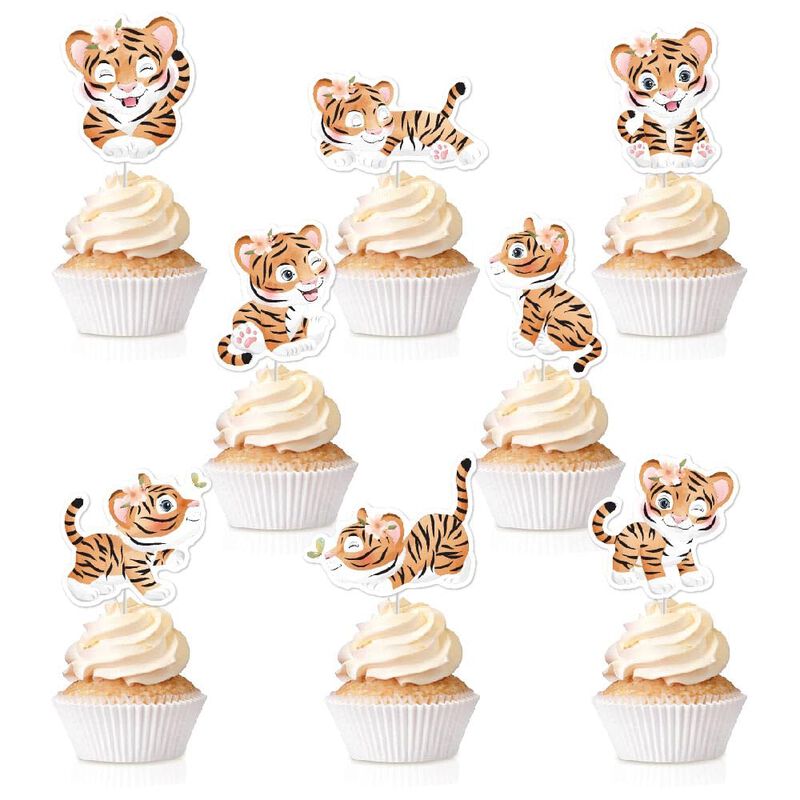 Adorno Para Pastel Tztwodcaz 24 Uds Tigre Para ... image number null