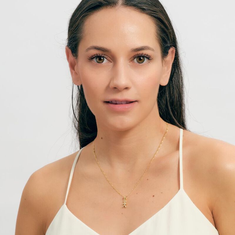Collar Mujer Oro 14k, Dijes Hijos, Regalos Mamá... image number null