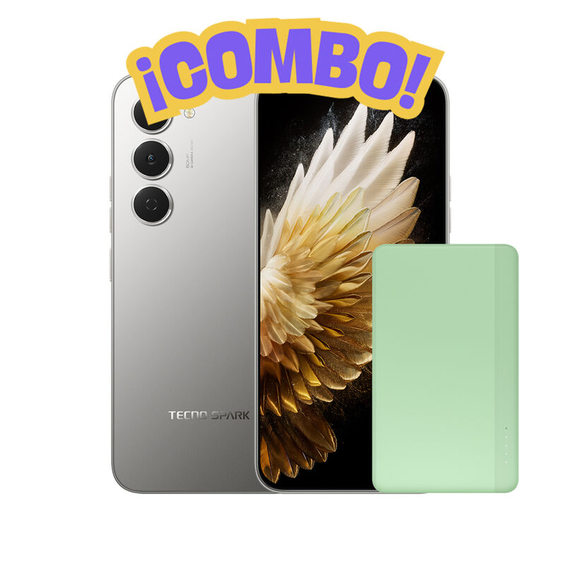 Combo Tecno Spark 40 Pro 8+256GB Titanio + Powe... image number null