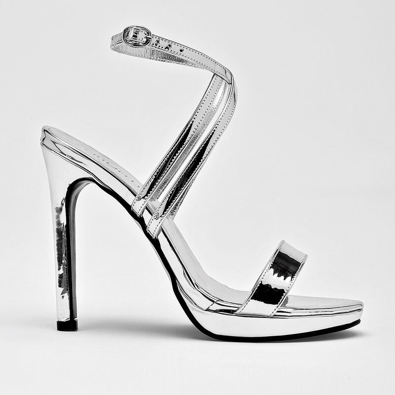 Crivelli zapatilla abierta para mujer plata cod... image number null