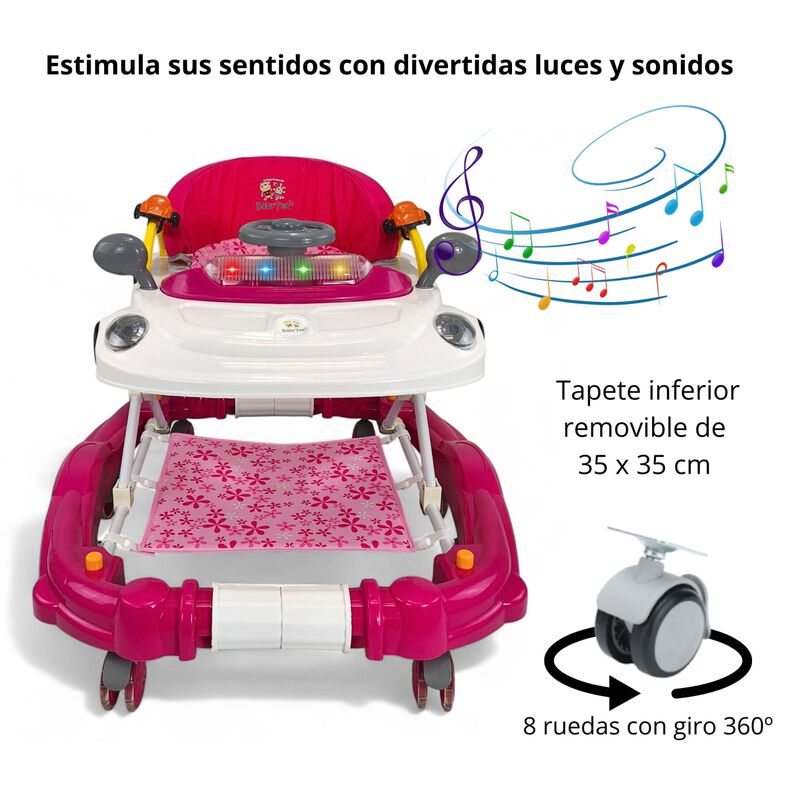 Andadera Mecedora 2 En 1 Con Luces Sonido Altur... image number null