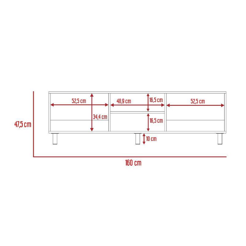 Mesa Para Tv Tunez, Capacidad Para TV Hasta 70"... image number null
