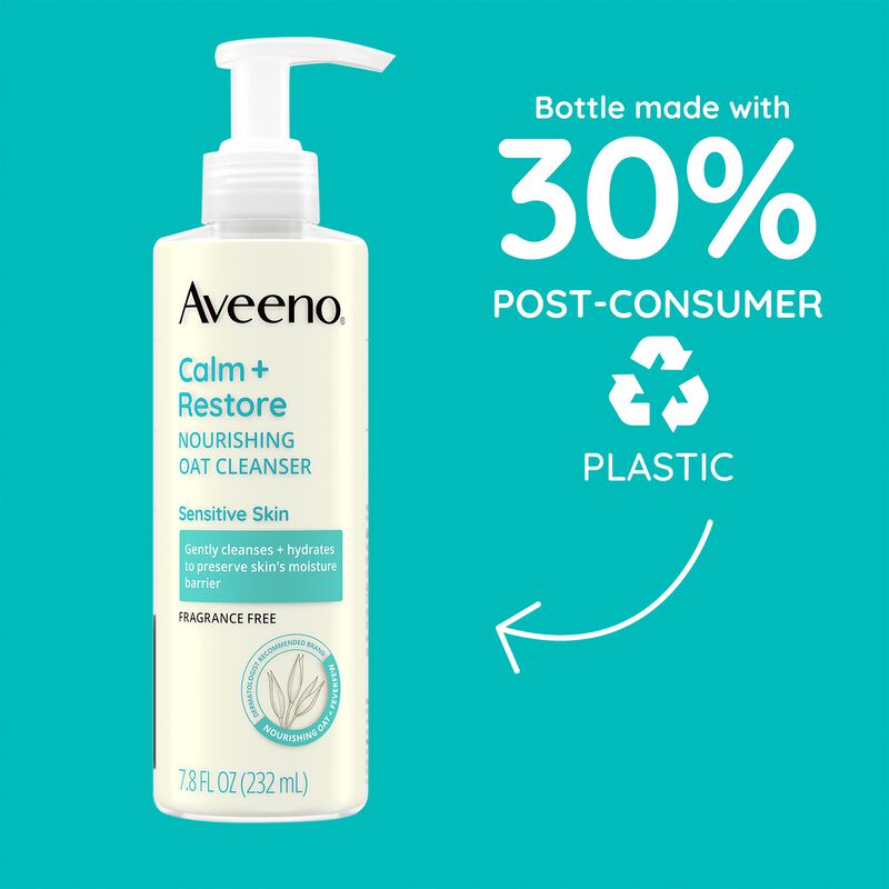 Limpiador Facial Aveeno Calm + Restore De Avena... image number null